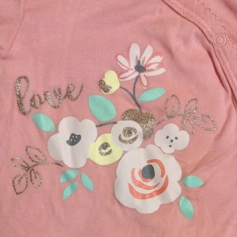 Carter's Pink Long Sleeve Floral Tee​​